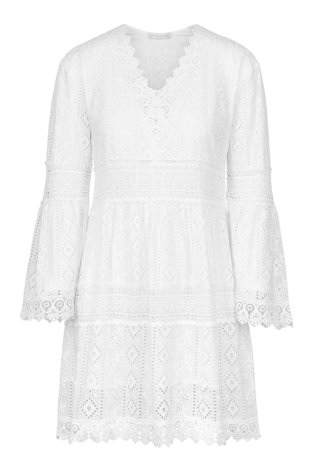 Suzanne Mini Dress White | Kjoler | Smuk - Dameklær på nett