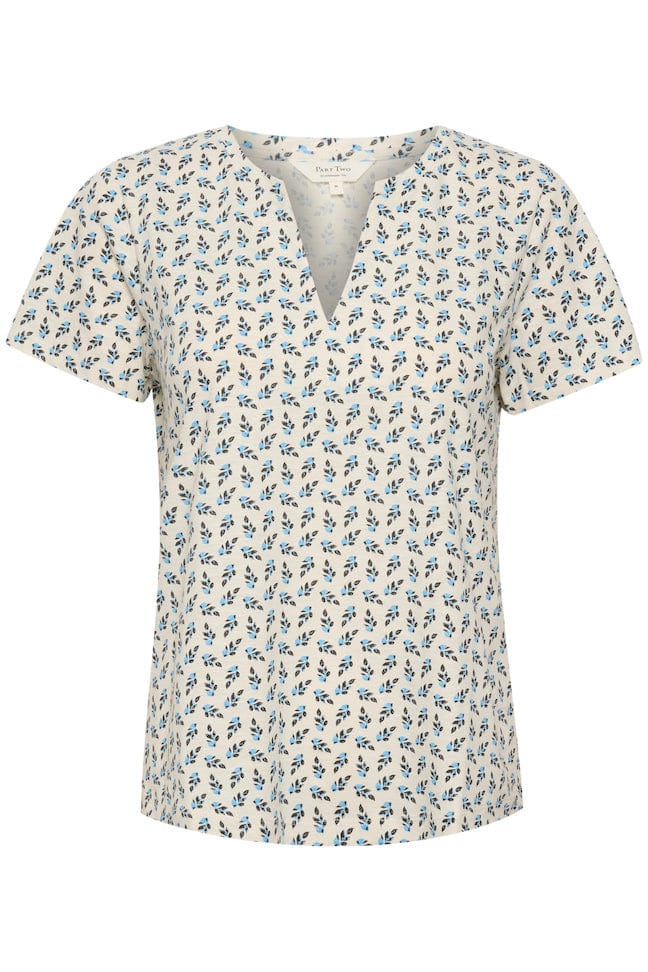 Swim Cap Mini Leaf Print Gesinaspw T-Shirt | Skjorter og bluser | Smuk - Dameklær på nett