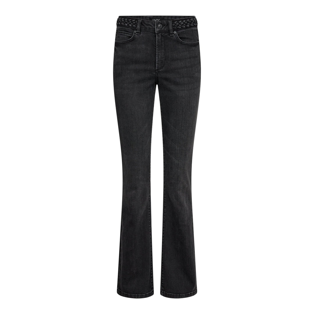 Tara 70'S Jeans Wash Organic Grey Grey | Bukser | Smuk - Dameklær på nett