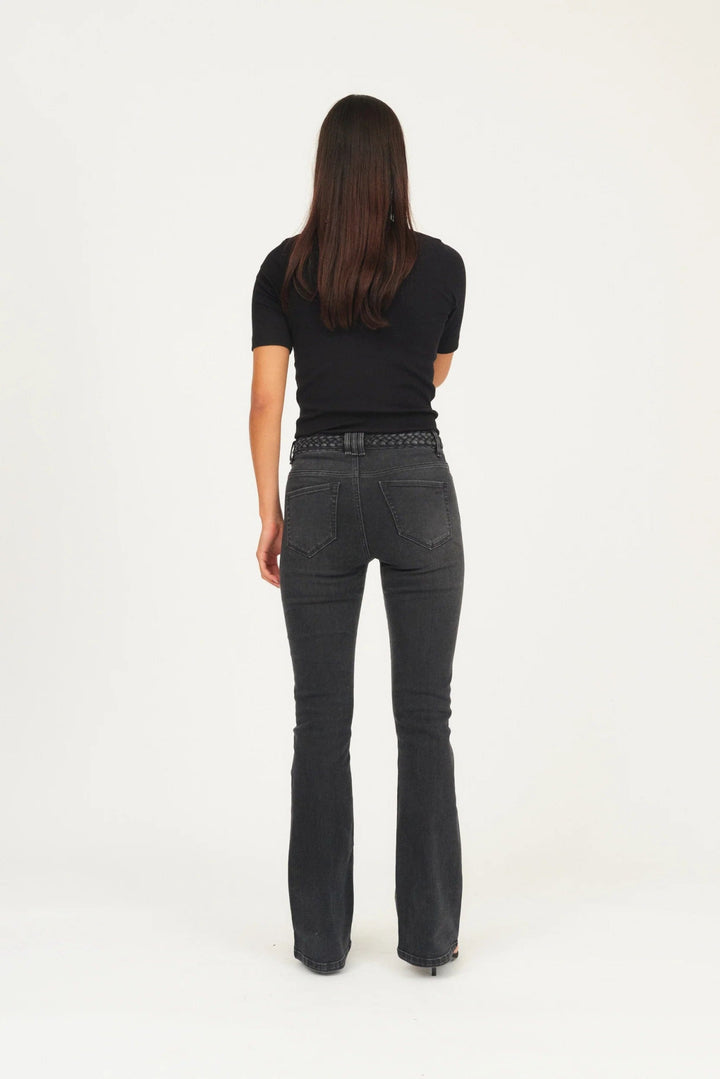 Tara 70'S Jeans Wash Organic Grey Grey | Bukser | Smuk - Dameklær på nett
