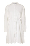 Tatiana Ls Short Embr Dress  Bright White