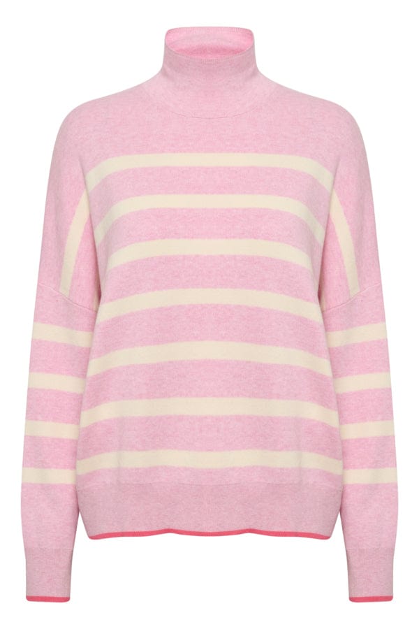 Tenleyiw Turtleneck Pullover - Candyfloss Stripe | Genser | Smuk - Dameklær på nett