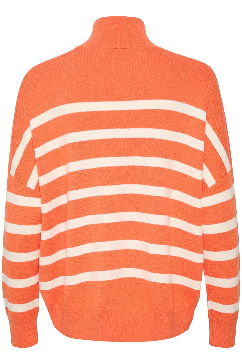 Tenleyiw Turtleneck Pullover - Cantaloupe Stripe | Genser | Smuk - Dameklær på nett