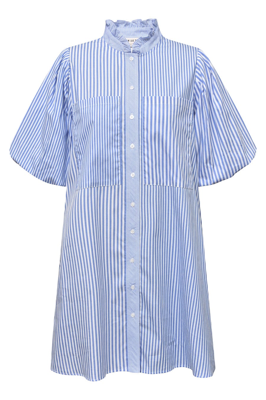 Tiffany Stripe Dress Light Blue | Kjoler | Smuk - Dameklær på nett