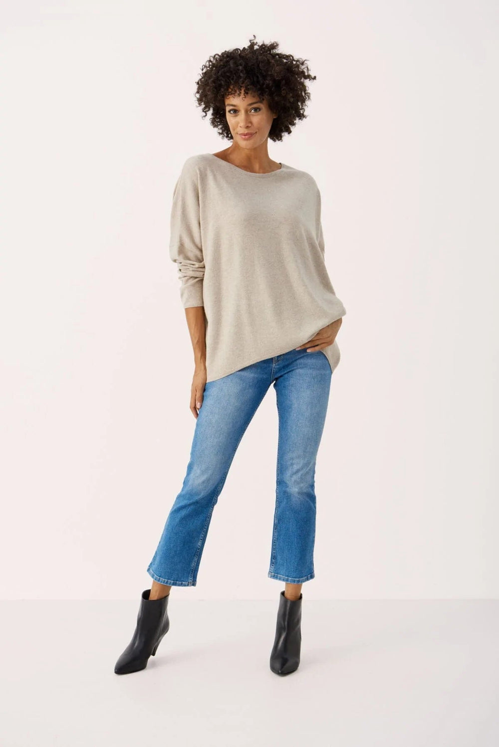 Tilapw Pullover Natural Melange | Genser | Smuk - Dameklær på nett