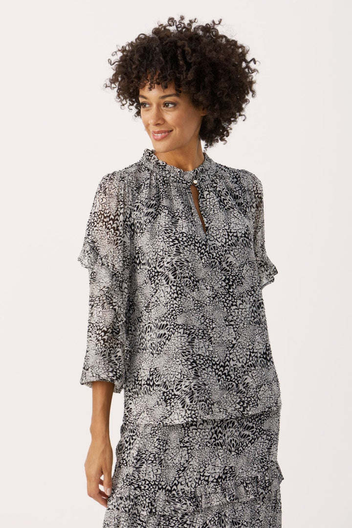 Tinkapw Blouse Rainy Day Feather Print | Skjorter og bluser | Smuk - Dameklær på nett