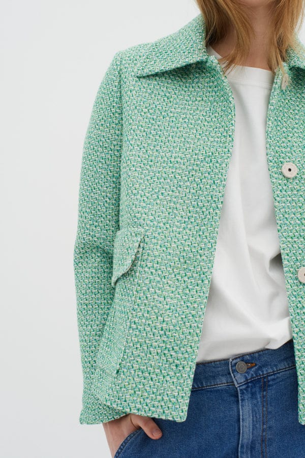 Titaniw Jacket Green Tweed | Yttertøy | Smuk - Dameklær på nett