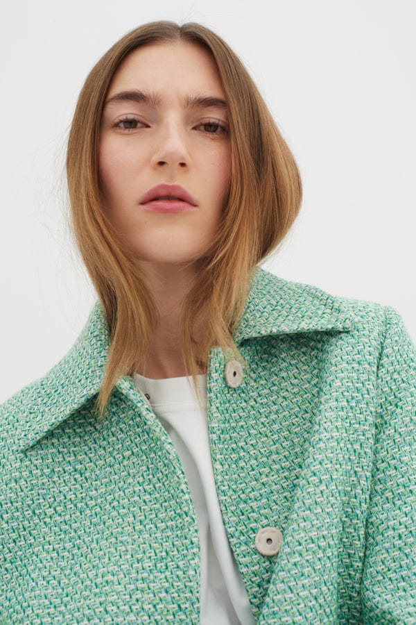 Titaniw Jacket Green Tweed | Yttertøy | Smuk - Dameklær på nett