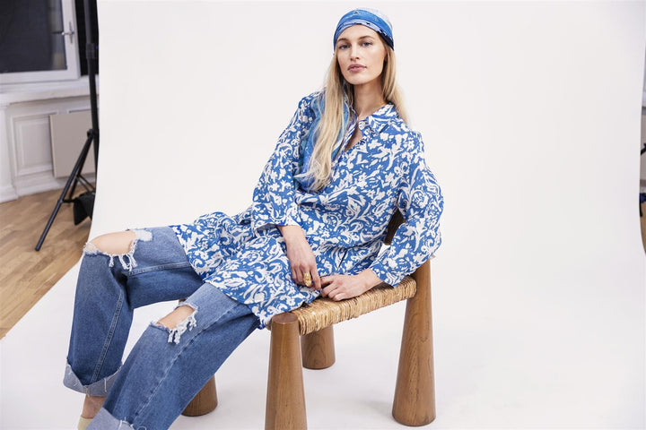 Toulouse Eliza Dress Blue | Kjoler | Smuk - Dameklær på nett