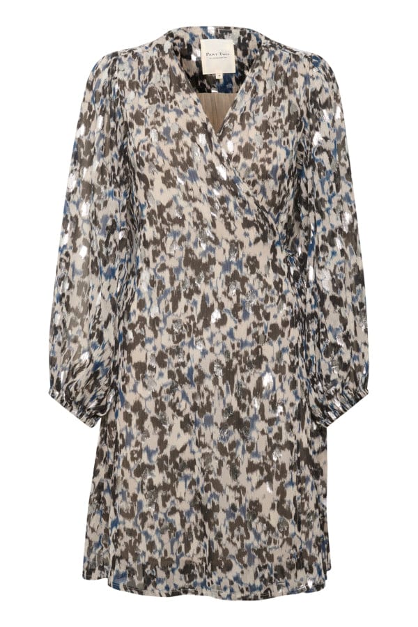 Trianapw Dress Texture Print Silver | Kjoler | Smuk - Dameklær på nett