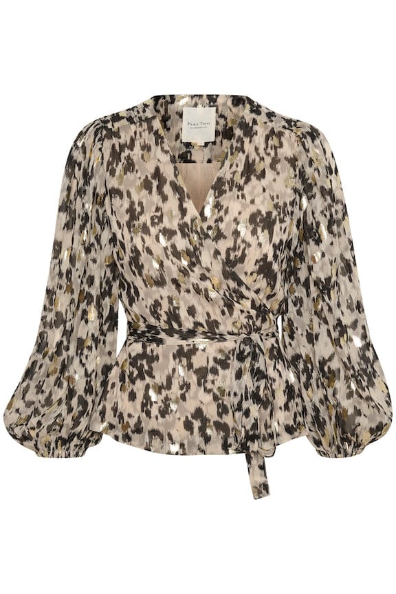 Triapw Blouse Texture Print Gold | Skjorter og bluser | Smuk - Dameklær på nett