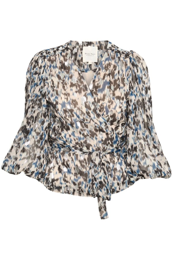 Triapw Blouse Texture Print Silver | Skjorter og bluser | Smuk - Dameklær på nett
