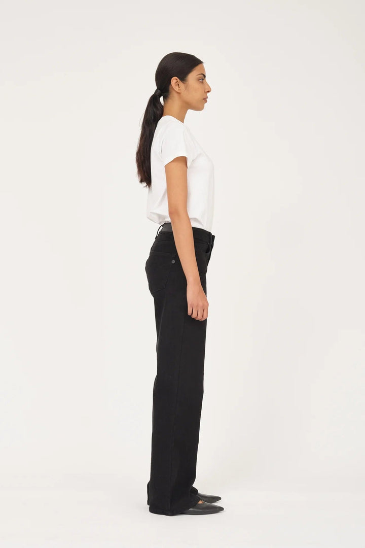 Trisha Jeans Wash Support Deep Black | Bukser | Smuk - Dameklær på nett