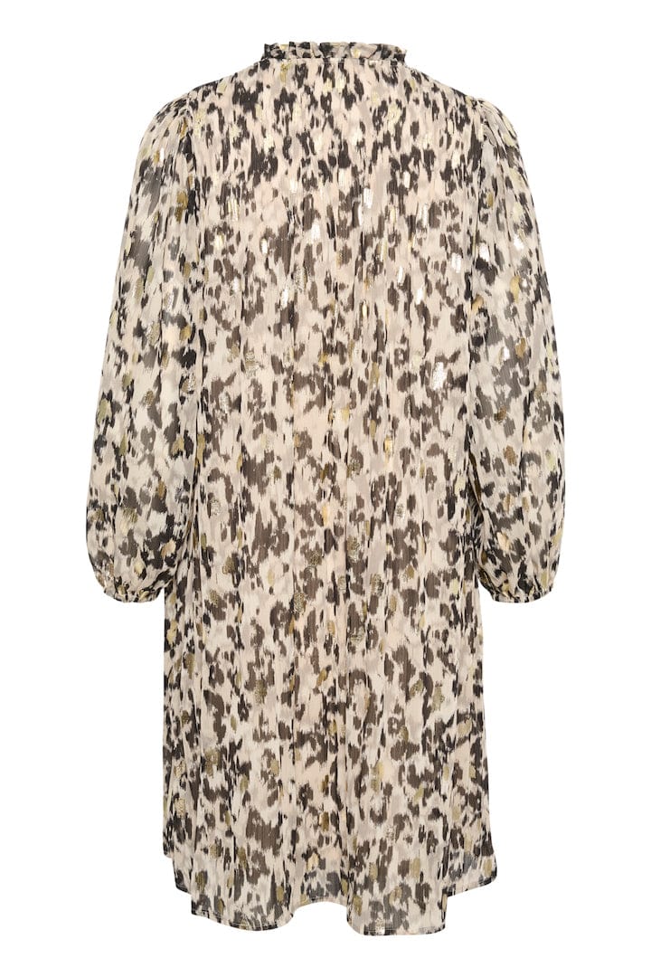 Tristinpw Dress Texture Print Gold | Kjoler | Smuk - Dameklær på nett