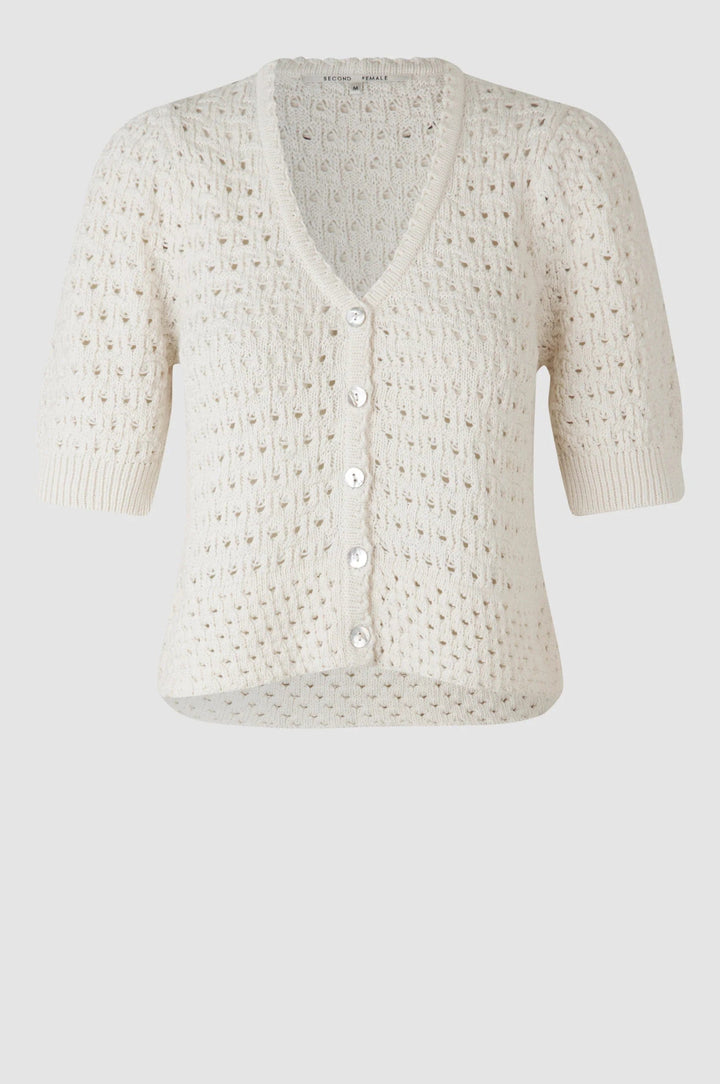Turin Knit Cardigan Antique White | Genser | Smuk - Dameklær på nett