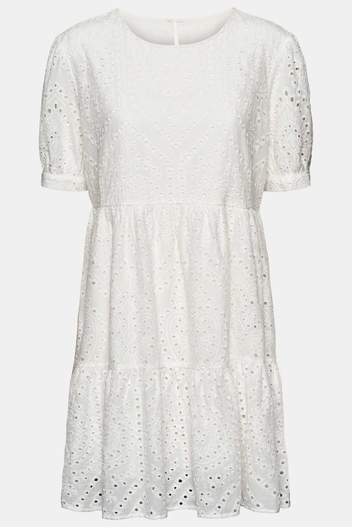 Vilma Dress White Embroidery | Kjoler | Smuk - Dameklær på nett