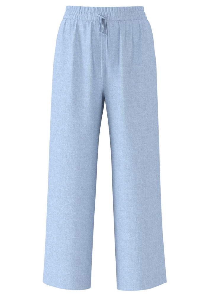Viva-Gulia Hw Long Linen Pant Cashmere Blue | Bukser | Smuk - Dameklær på nett