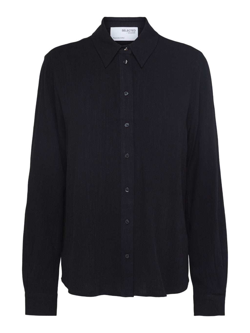 Viva Ls Shirt Black | Skjorter og bluser | Smuk - Dameklær på nett