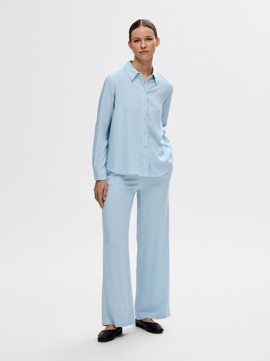 Viva Ls Shirt Cashmere Blue | Skjorter og bluser | Smuk - Dameklær på nett
