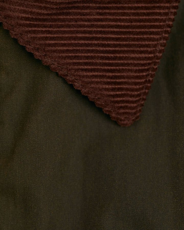Waxed Mid Length Jacket Dark Cactus | Yttertøy | Smuk - Dameklær på nett