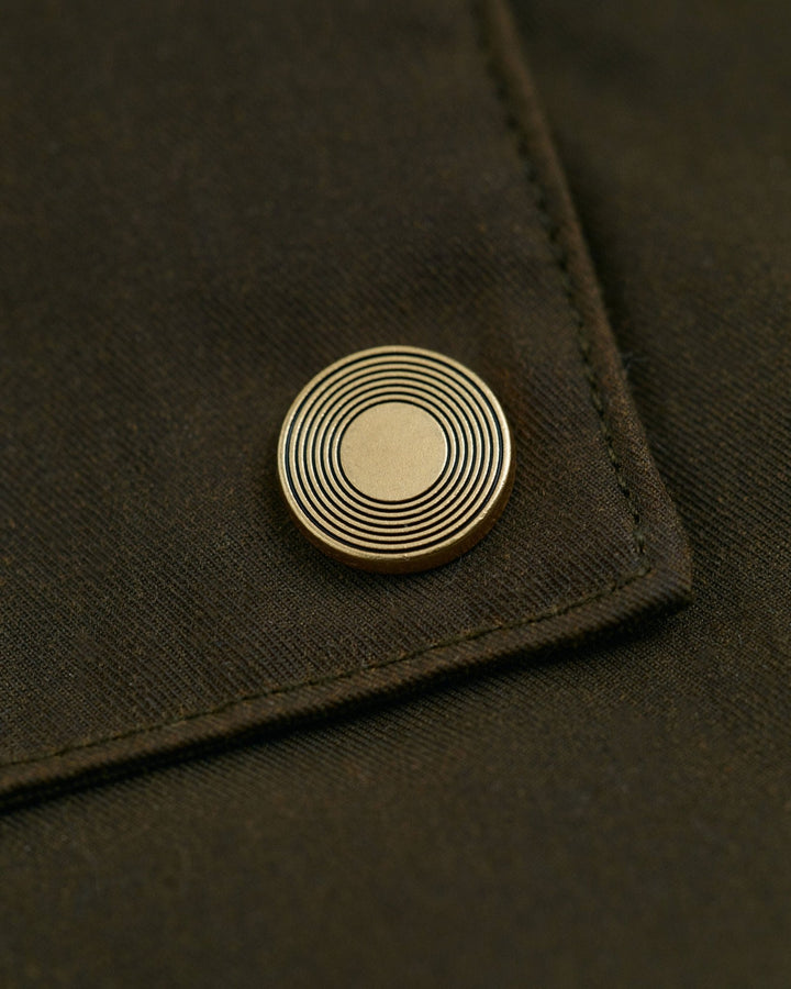 Waxed Mid Length Jacket Dark Cactus | Yttertøy | Smuk - Dameklær på nett