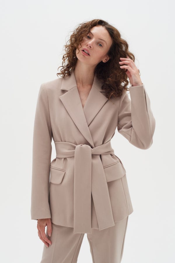 Wesliaiw Blazer Mocha Grey | Blazer | Smuk - Dameklær på nett