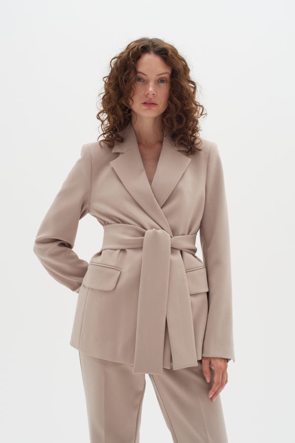 Wesliaiw Blazer Mocha Grey | Blazer | Smuk - Dameklær på nett