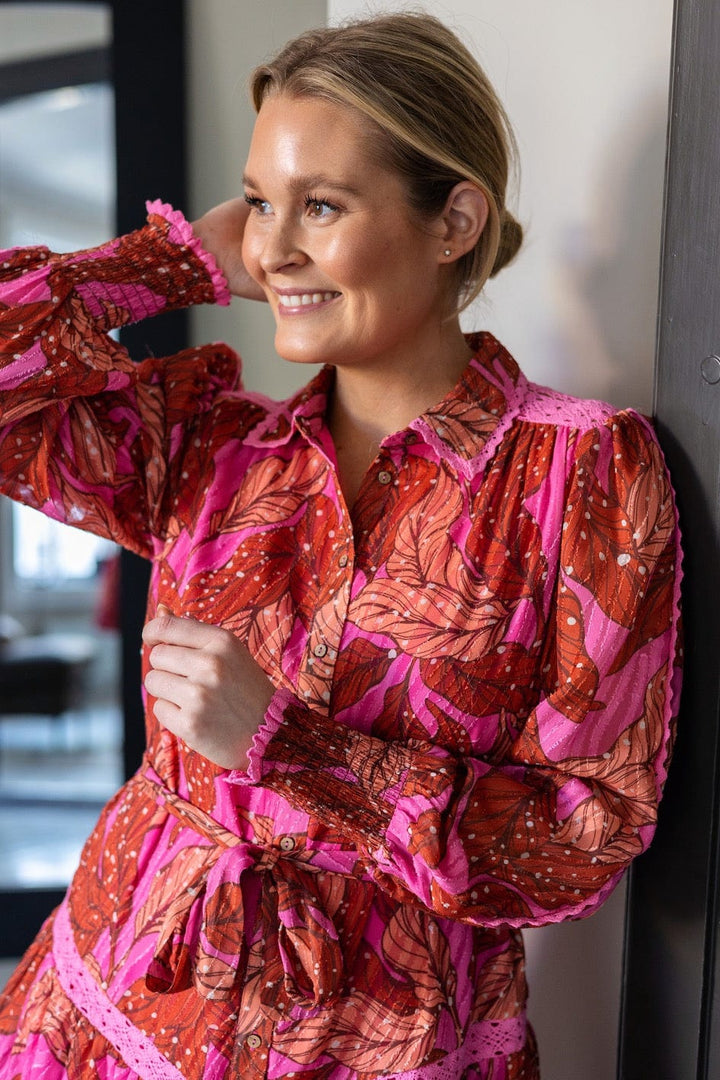 Yasacacia Lurex Ls Dress S. Aurora Pink | Kjoler | Smuk - Dameklær på nett