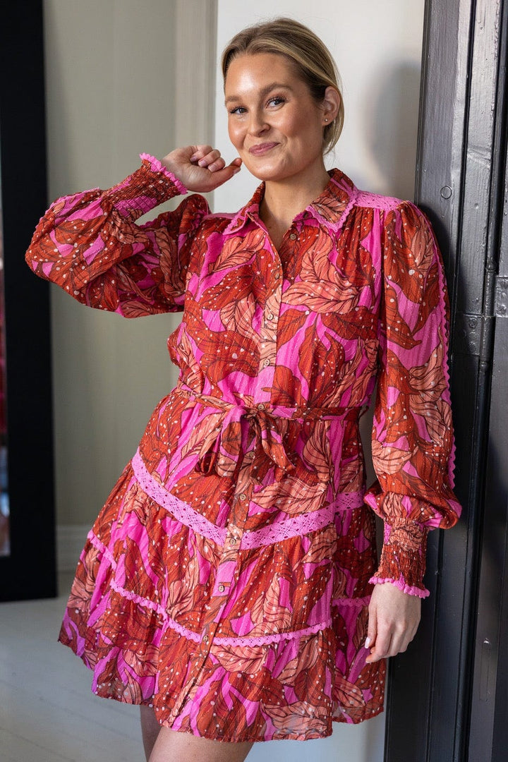 Yasacacia Lurex Ls Dress S. Aurora Pink | Kjoler | Smuk - Dameklær på nett