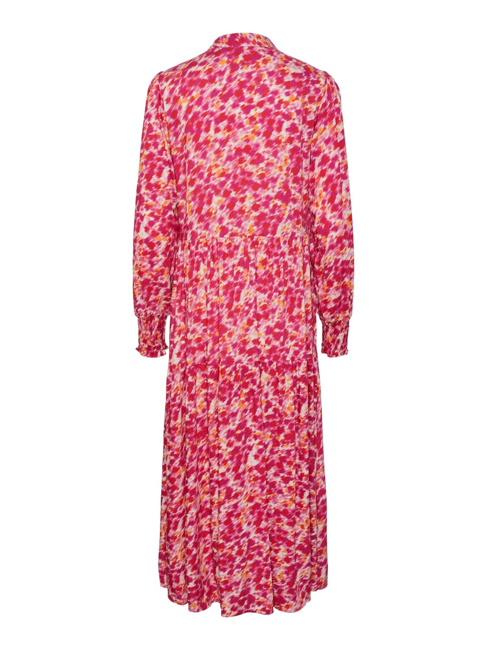 Yasalira Ls Long Shirt Dress Raspberry Sorbet Fuzzy Flower | Kjoler | Smuk - Dameklær på nett