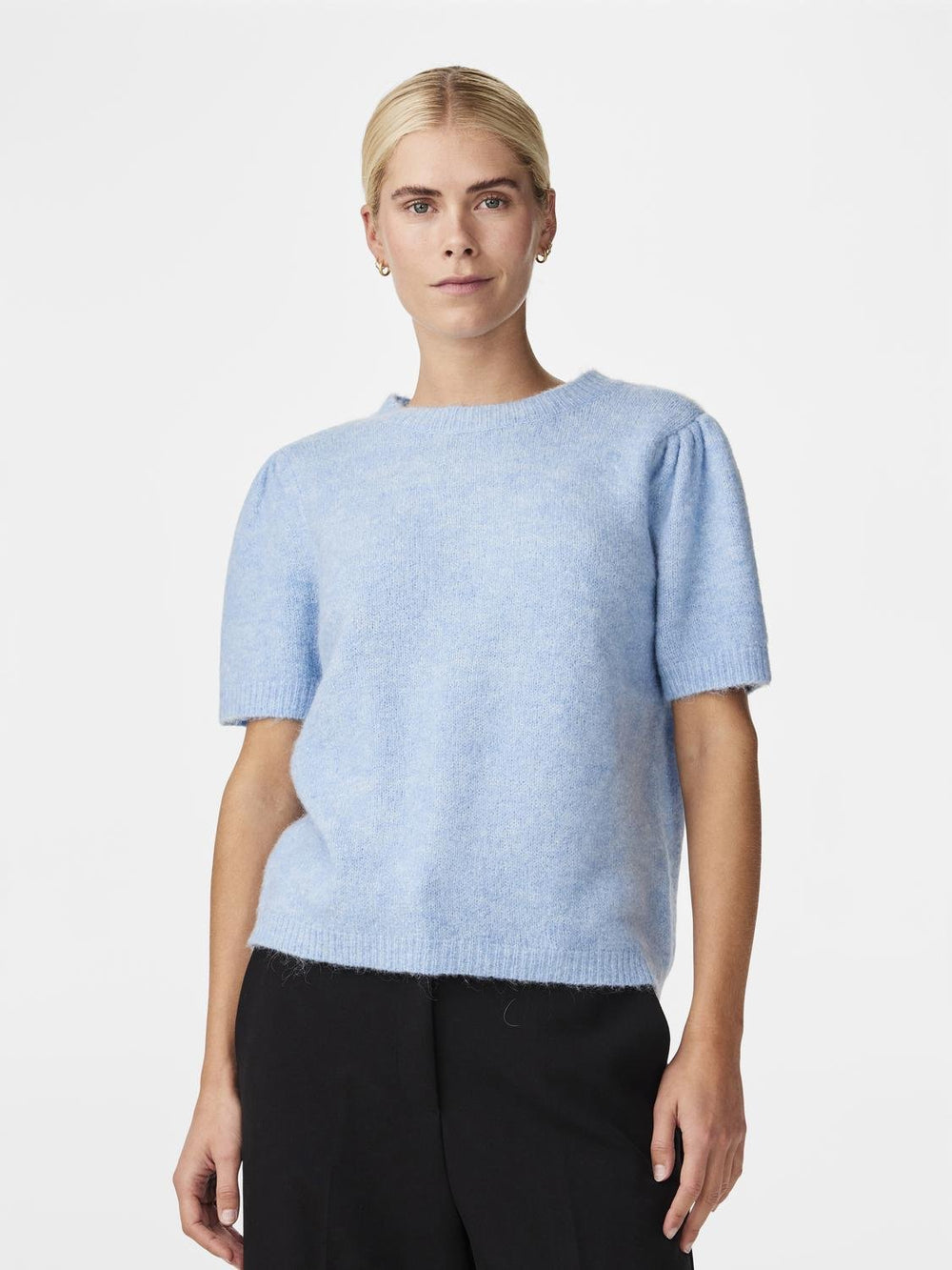 Yasanne Ss Knit Pullover Clear Sky | Genser | Smuk - Dameklær på nett