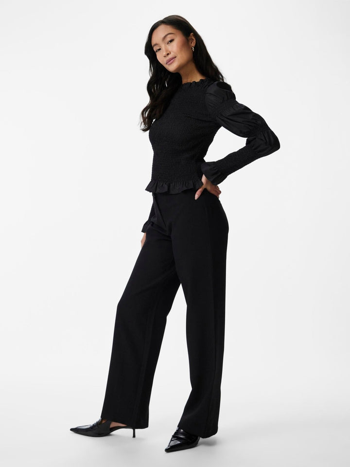 Yaschemma Ls Smock Top Black | Topper | Smuk - Dameklær på nett