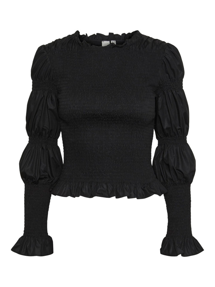 Yaschemma Ls Smock Top Black | Topper | Smuk - Dameklær på nett