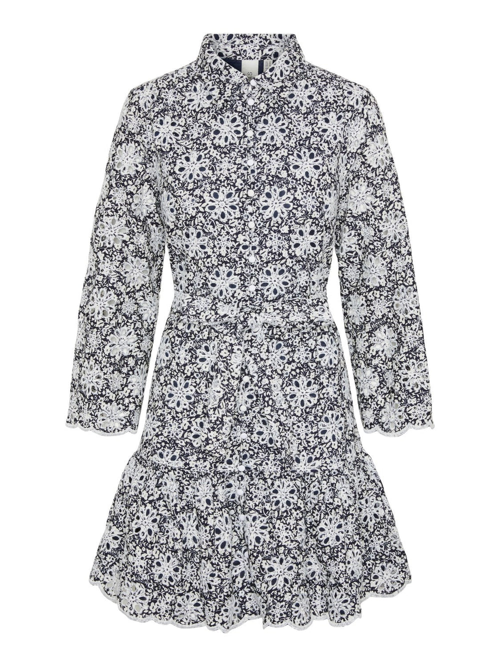 Yascorinna 7/8 Shirt Dress Navy Blazer Corinna Print | Kjoler | Smuk - Dameklær på nett