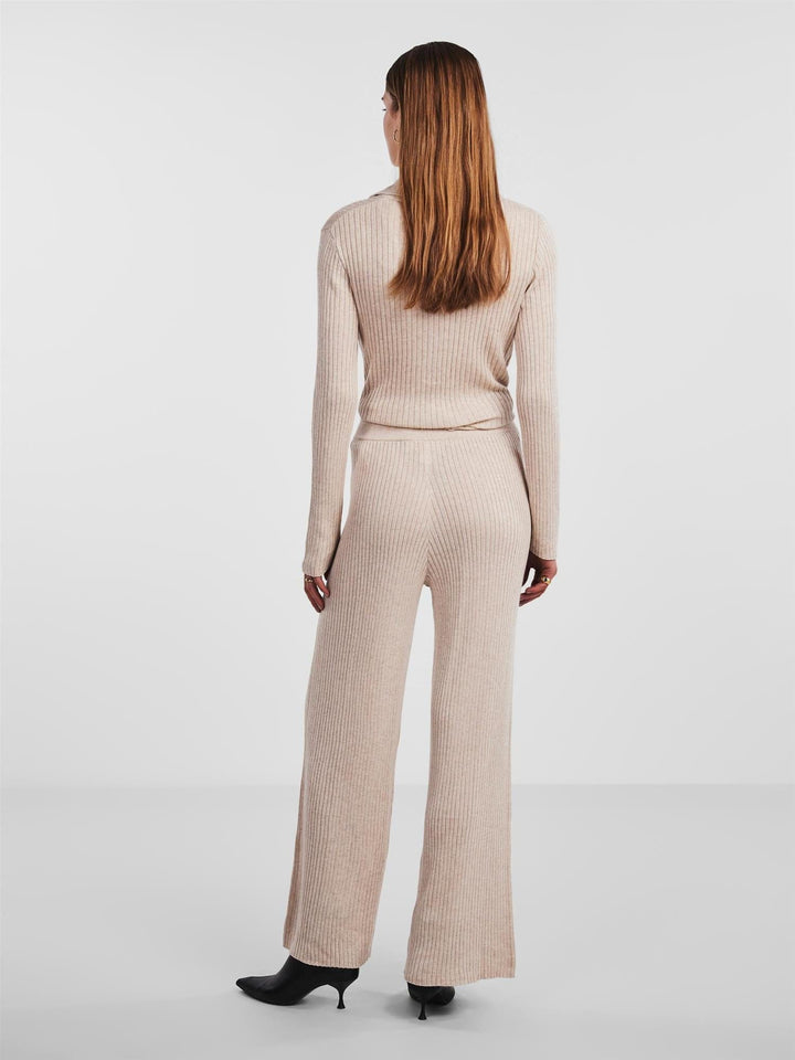 Yasderma Mhw Knit Pant S. Birch | Bukser | Smuk - Dameklær på nett