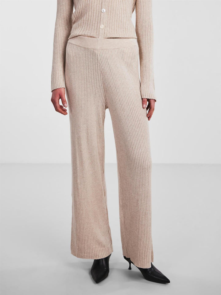 Yasderma Mhw Knit Pant S. Birch | Bukser | Smuk - Dameklær på nett
