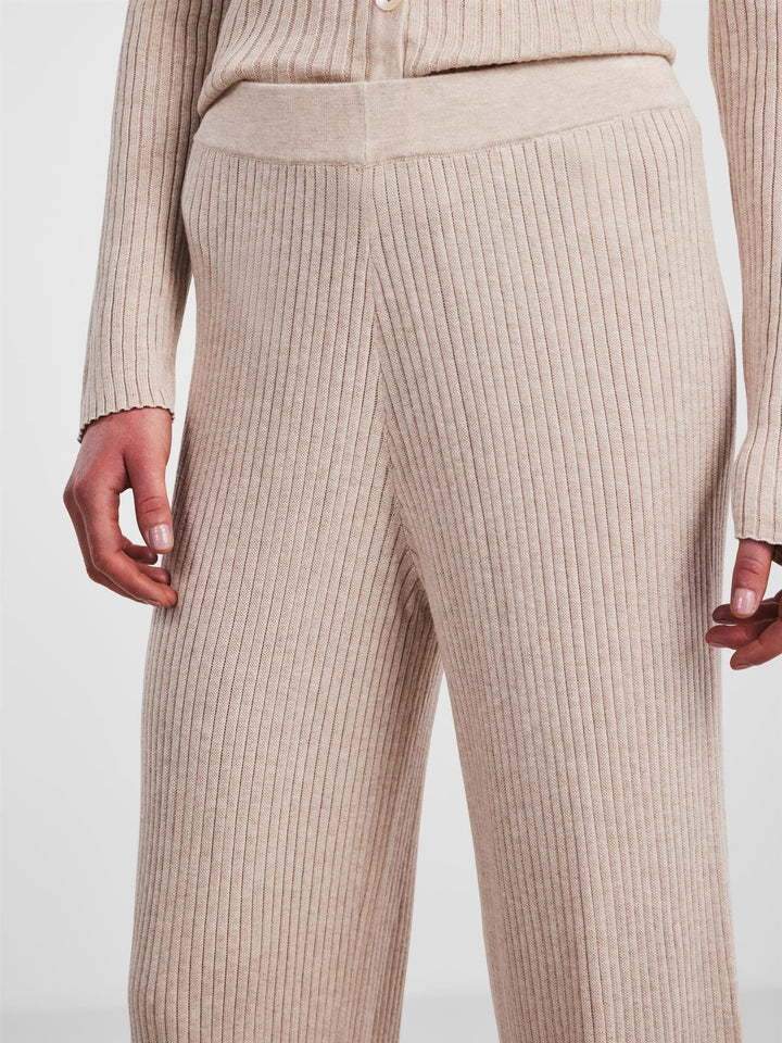 Yasderma Mhw Knit Pant S. Birch | Bukser | Smuk - Dameklær på nett