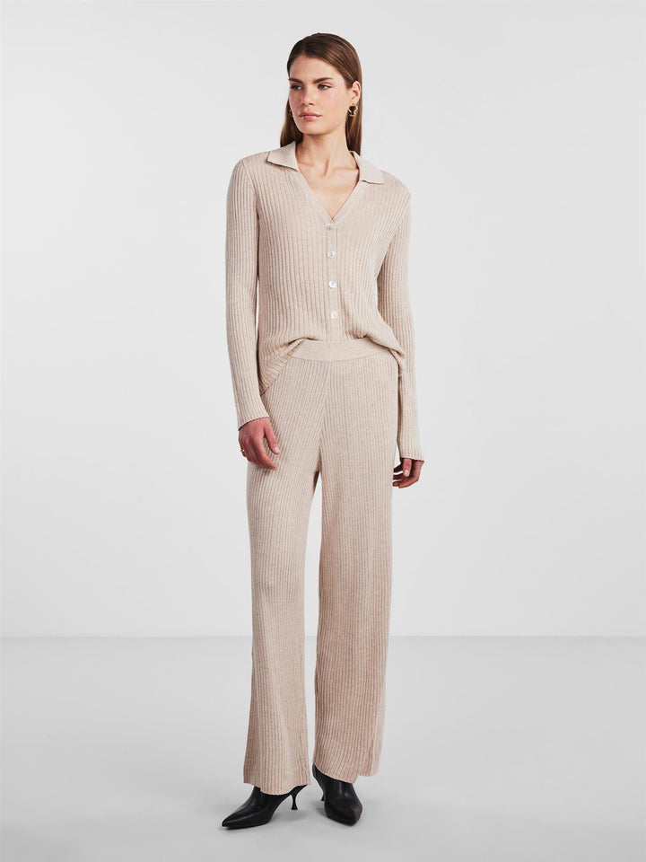 Yasderma Mhw Knit Pant S. Birch | Bukser | Smuk - Dameklær på nett