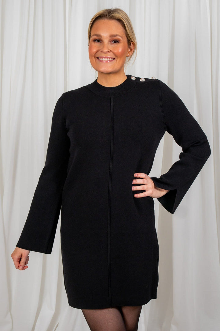 Yasdima Ls Knit Dress S. Black | Kjoler | Smuk - Dameklær på nett