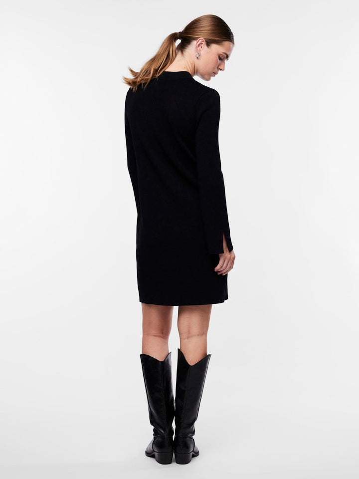 Yasdima Ls Knit Dress S. Black | Kjoler | Smuk - Dameklær på nett