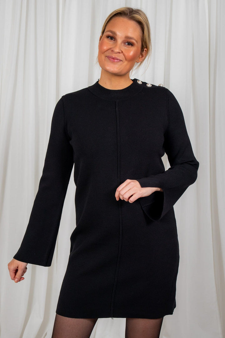 Yasdima Ls Knit Dress S. Black | Kjoler | Smuk - Dameklær på nett
