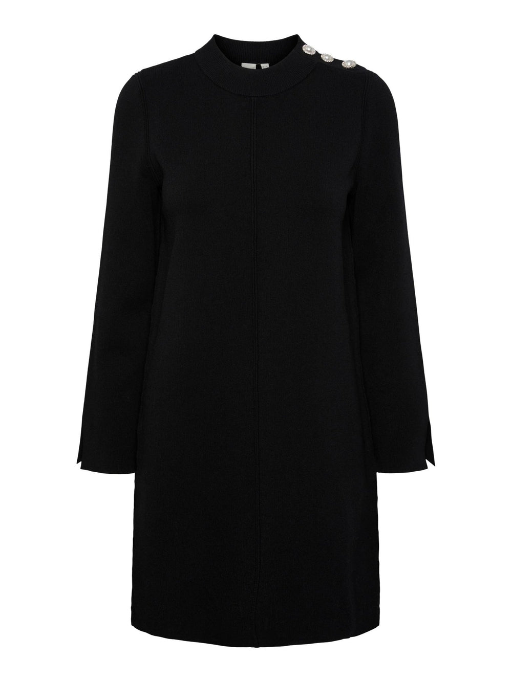 Yasdima Ls Knit Dress S. Black | Kjoler | Smuk - Dameklær på nett