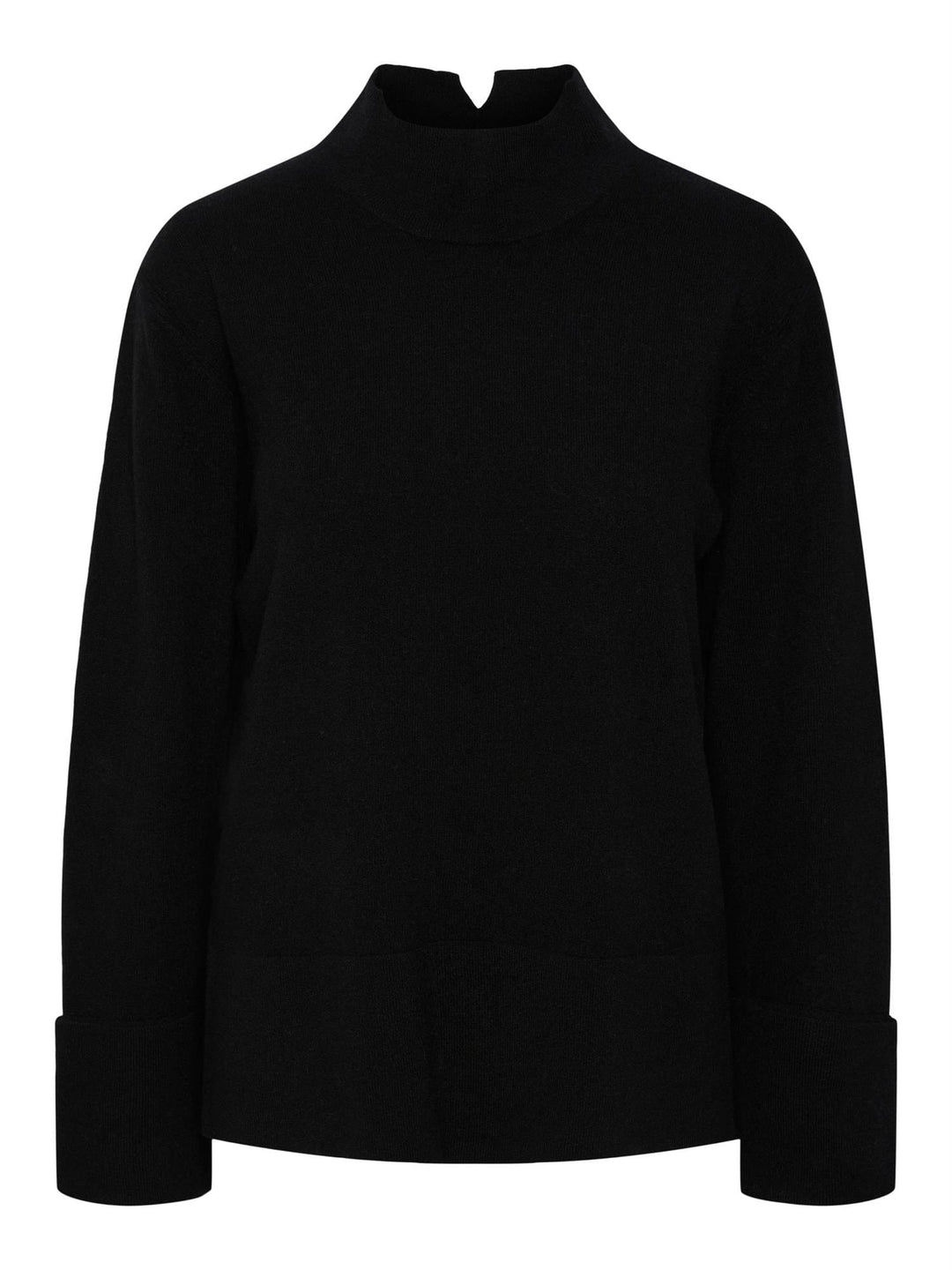 Yasemilie Highneck Knit Pullover Black | Genser | Smuk - Dameklær på nett