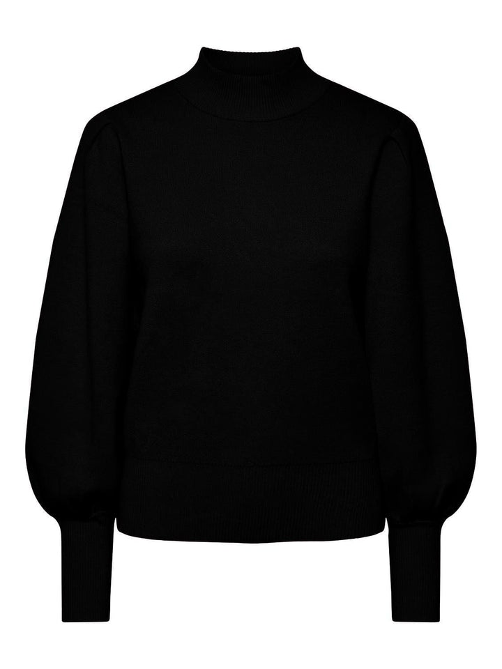 Yasfonny Ls Knit Pullover Black | Genser | Smuk - Dameklær på nett