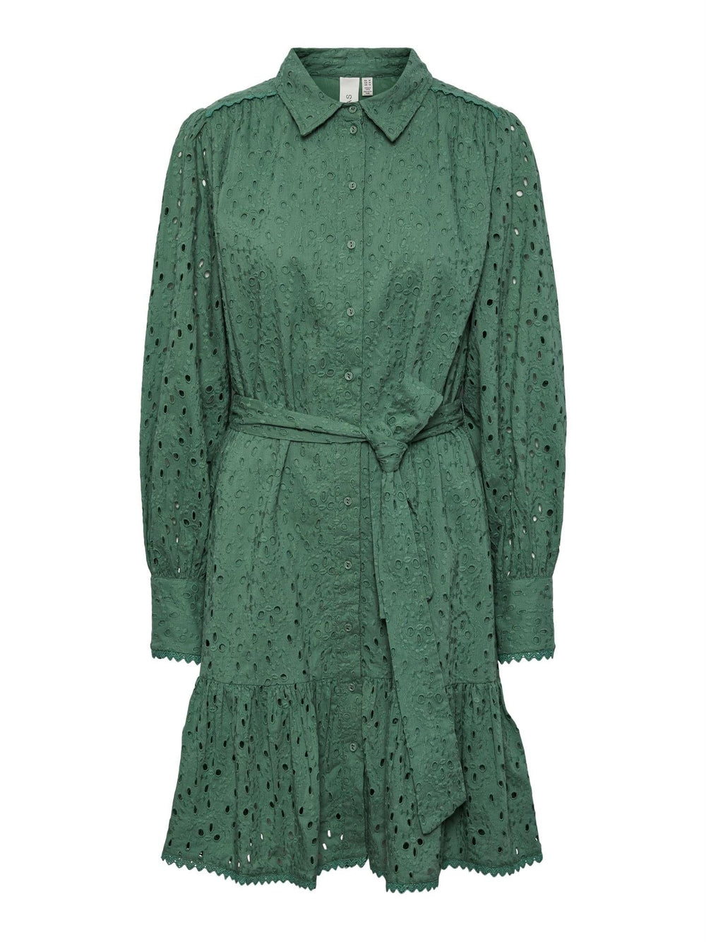 Yashipsa LS Shirt Dress Dark Ivy | Kjoler | Smuk - Dameklær på nett