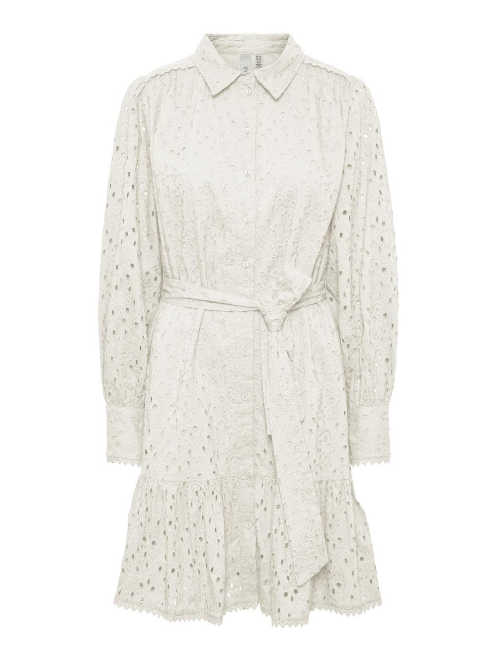 Yashipsa LS Shirt Dress Star White | Kjoler | Smuk - Dameklær på nett