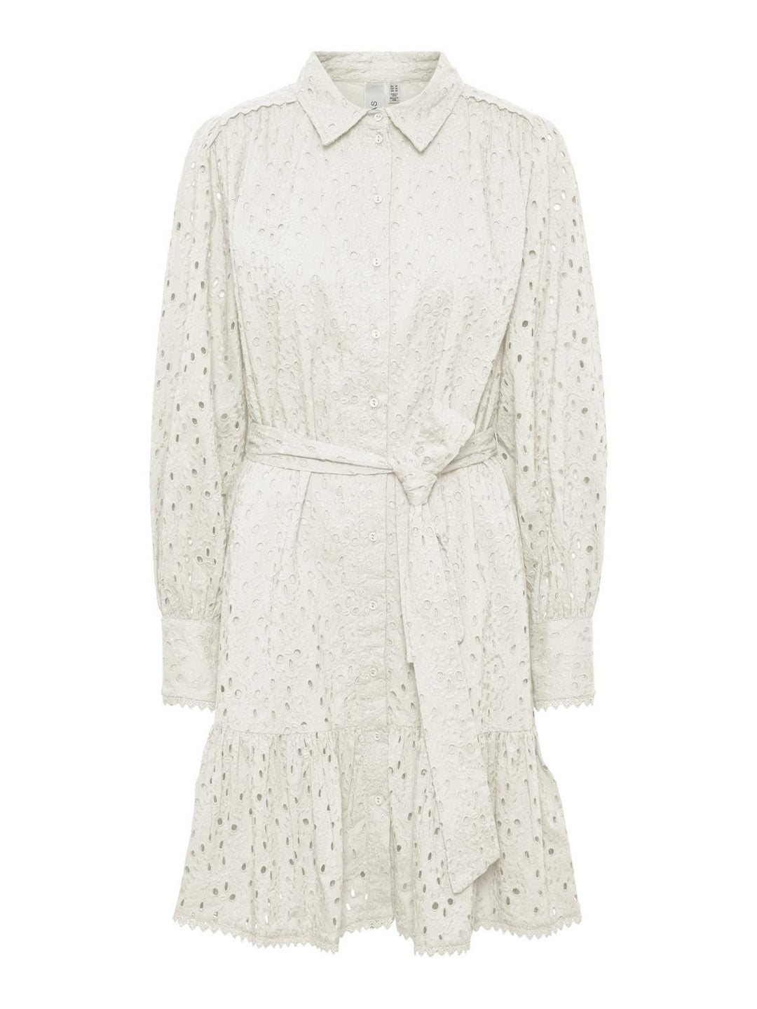 Yashipsa LS Shirt Dress Star White | Kjoler | Smuk - Dameklær på nett
