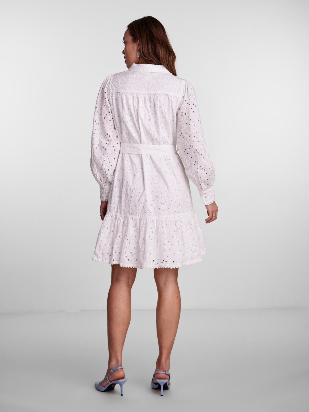 Yashipsa LS Shirt Dress Star White | Kjoler | Smuk - Dameklær på nett
