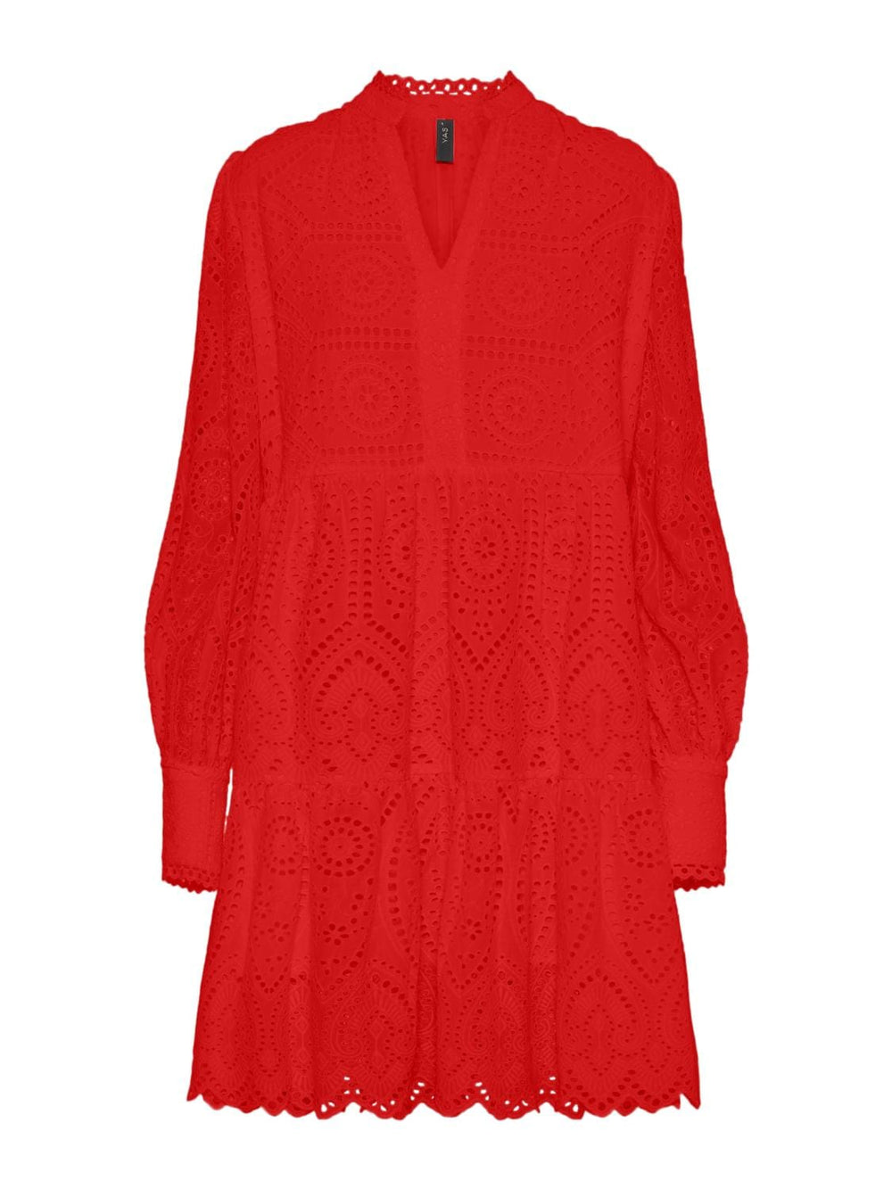Yasholi Ls Dress S. Fiery Red | Kjoler | Smuk - Dameklær på nett