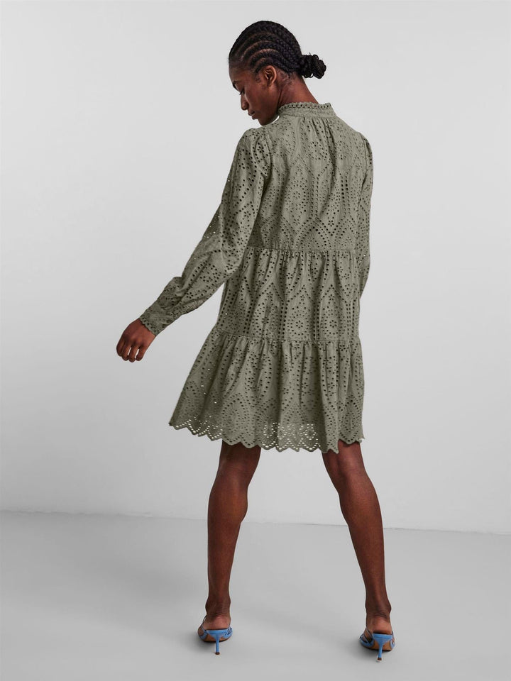Yasholi Ls Dress Vetiver | Kjoler | Smuk - Dameklær på nett